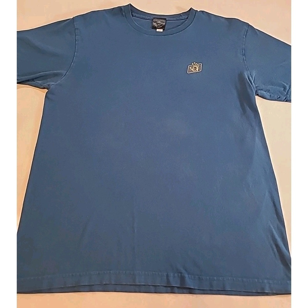 Santa Cruz Skateboard T Shirt Mens Medium Blue Short Sleeve Logo